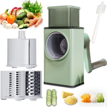4 in 1 Multi-Function Vegetable Cutter & Slicer with Stainless Steel Blades