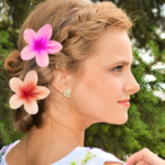 Pack of 3 - Flower Hair Clip Colorful Hair Band For girls & Women